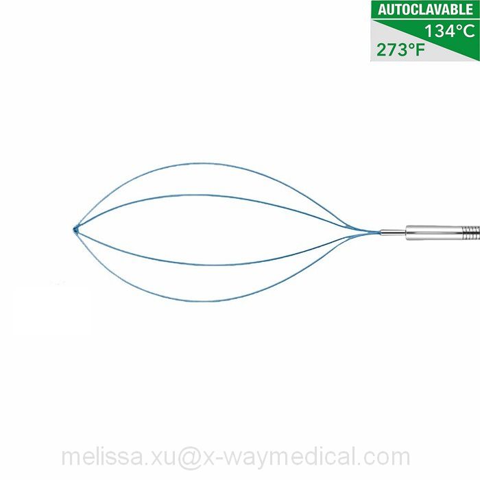 Disposable Reusable Nitinol Endoscopy recaption stone extraction basket catheter, 4 wires Stainless steel Percutaneous Foreign body sampling clamp object grasping forceps