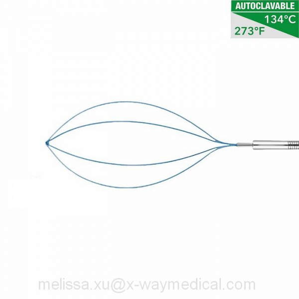 Disposable Reusable Nitinol Endoscopy recaption stone extraction basket catheter, 4 wires Stainless steel Percutaneous Foreign body sampling clamp object grasping forceps