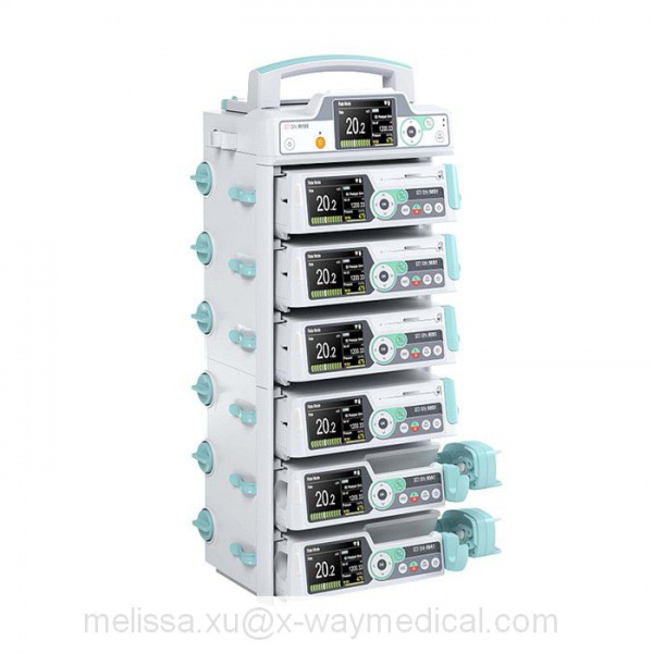 Interconnection Syringe pump Workstation, ICU NICU Combination infusion nutrition feeding injection device system