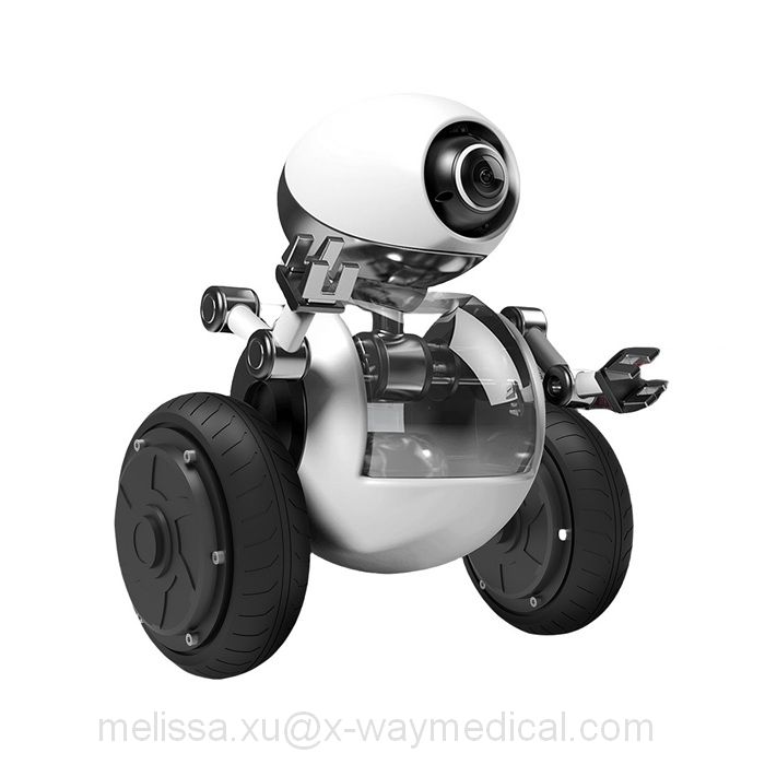 Intelligent smart robot Electric omnidirectional wheel, 360 degree freely rotation dynamoelectric business service robot casters