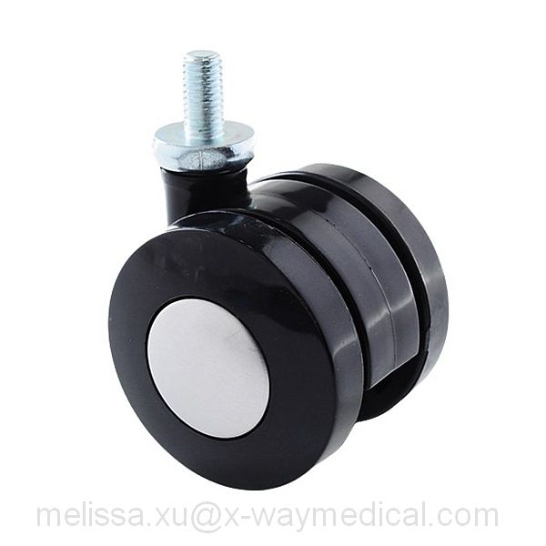 30mm 50mm – 75mm Twin wheel swivel caster with lock brake, stainless A3 Zinc finish move free various small trundles truckle