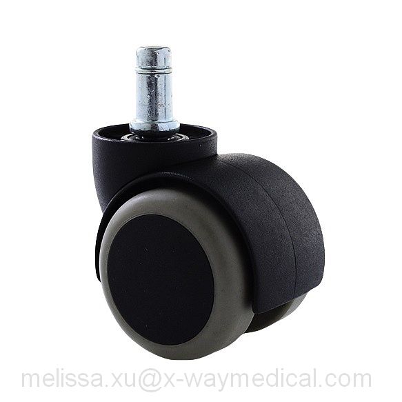 30mm 50mm – 75mm Twin wheel swivel caster with lock brake, stainless A3 Zinc finish move free various small trundles truckle