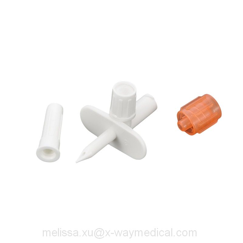 Injection system Contrast Saline container quick fill vented Spikes and breaker, long short Contrast agent delivery CT Syringe injector bottle stabber pipette drug absorbtion needle