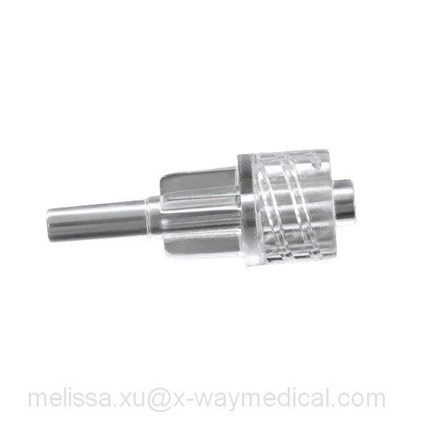 Medical fixed male luer lock connector, 6% joint adapter to tube diameter 2.5mm 3.4mm 4.0mm 4.5mm tubing without wing