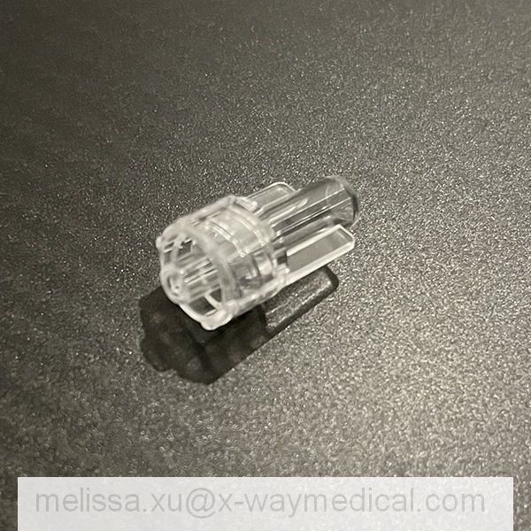 Medical fixed male luer lock connector, 6% joint adapter to tube diameter 2.5mm 3.4mm 4.0mm 4.5mm tubing without wing