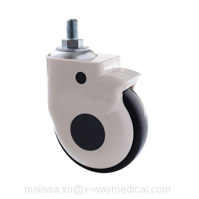 150mm 125mm 100mm Metal housing high-strength anti-static Nylon casters, move freely single wheel precision silent bearing caster