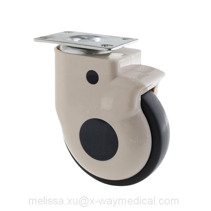150mm 125mm 100mm Metal housing high-strength anti-static Nylon casters, move freely single wheel precision silent bearing caster