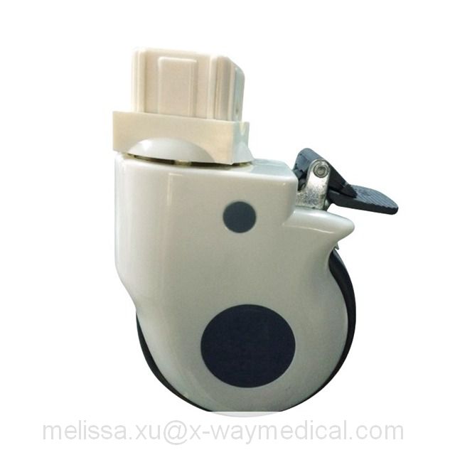 150mm 125mm 100mm Metal housing high-strength anti-static Nylon casters, move freely single wheel precision silent bearing caster