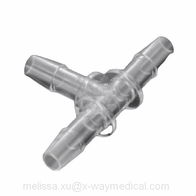 Female Male luer lock adapter to pagoda-shape connectors, straight Tee-junction three links turbinate obconical tapered Y top-shaped joint