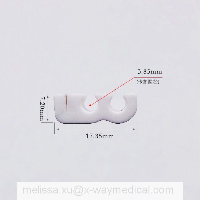 Medical dual three four five lumens pipe clamp, extension tube clips, multiple channels dispenser protection connecting tubing catheter clamping piece device adapter connector