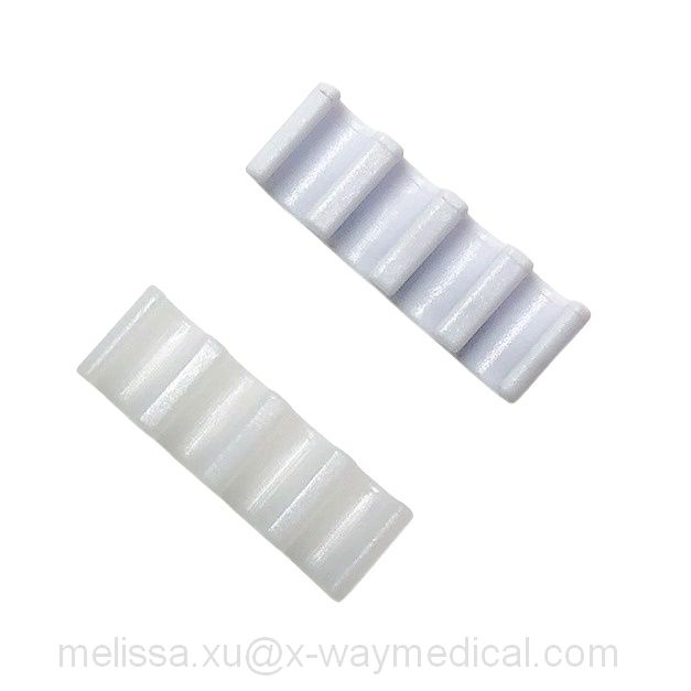 3.85mm Medical 2 3 4 5 clips channel guidewire protection tube clip, double triple four five lumens guide wire clamps
