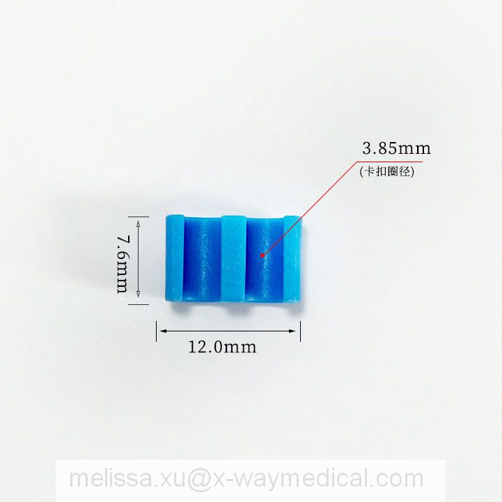 3.85mm Medical 2 3 4 5 clips channel guidewire protection tube clip, double triple four five lumens guide wire clamps