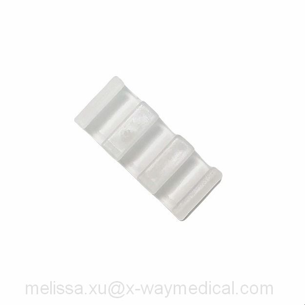 5.8mm Medical multiple channels guide wire protection casing tubing clips, double three valve guide wire protective dispenser clamps