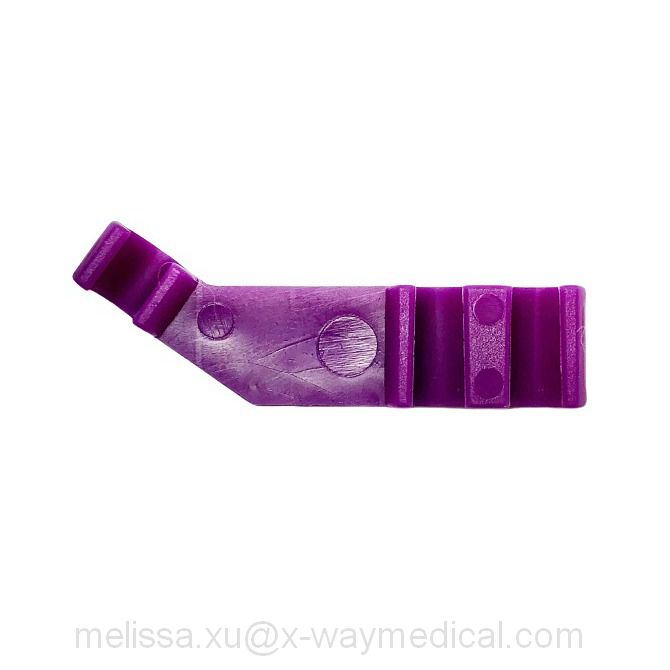 5.8mm Medical multiple channels guide wire protection casing tubing clips, double three valve guide wire protective dispenser clamps