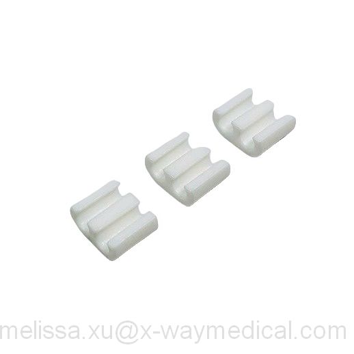 3.0mm Medical dual three quad channels guide wire protective tube clips, double triple four five lumens guide wire protection pipe clamp