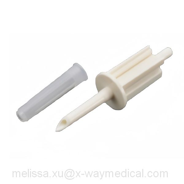 Contrast media vented spike, CT MRI agent female luer lock syringe, IV infusion straight non-vented spikes to tube 4mm 5.5mm 6mm 7.5mm