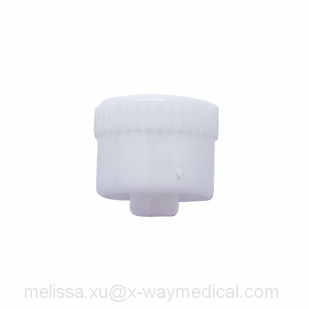 Vented Male lure caps, double non-vented dead-ender dust protection cap covers with recessed stem for luer activated valves