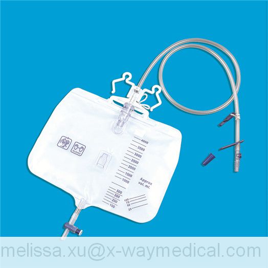2000ml high quality anti-backflow Luxury Urine Bag, 4000ml TUR urinary anti-reflux bladder irrigation drainage collection bags
