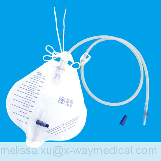 2000ml high quality anti-backflow Luxury Urine Bag, 4000ml TUR urinary anti-reflux bladder irrigation drainage collection bags