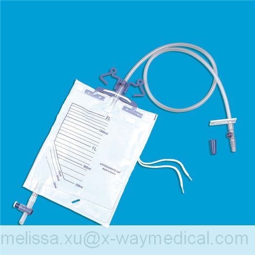 2000ml high quality anti-backflow Luxury Urine Bag, 4000ml TUR urinary anti-reflux bladder irrigation drainage collection bags