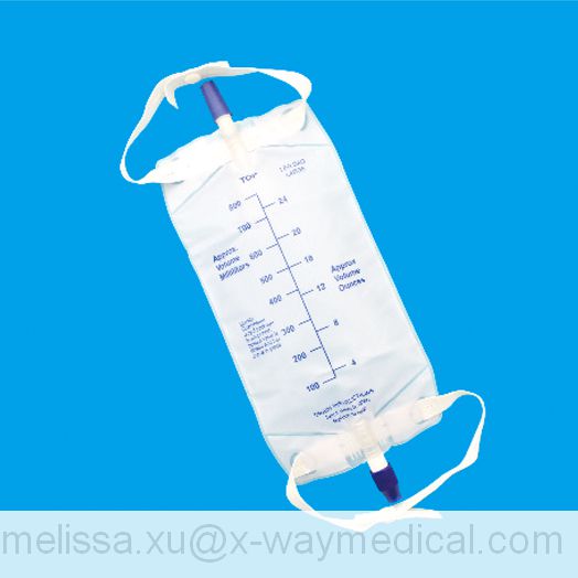 500ml Thigh gaiter Gaiter type anti-reflux drainage bag, 750ml 1000ml leg irrigation liquid wasted collection bags