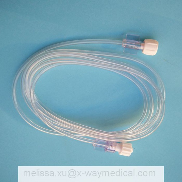 Female male luer lock minimum volume Extension Line, 1.5mm 150cm 200cm small internal diameter IV therapy extending infusion and transfusion lines connection tubings for Pediatric neonate patients