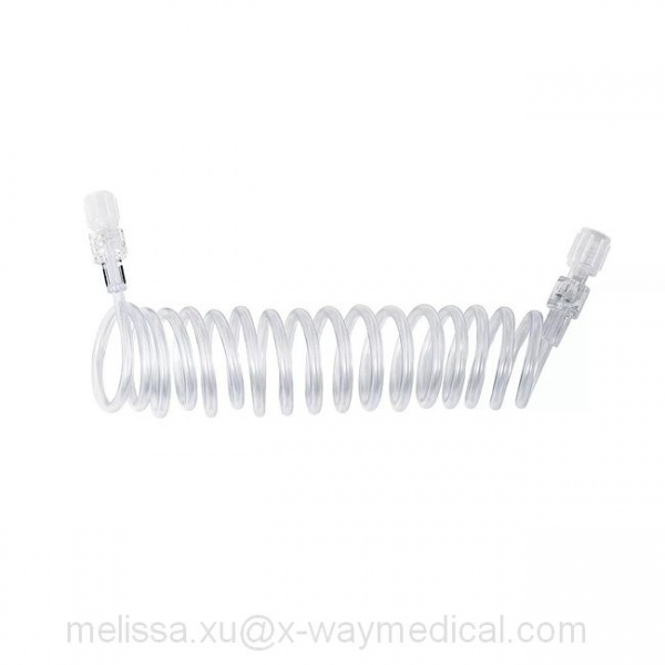 150cm patient extension line for contrast medium delivery with non-return check valve, 60 inch 60” CT MRI saline solution Mtrans tubing system