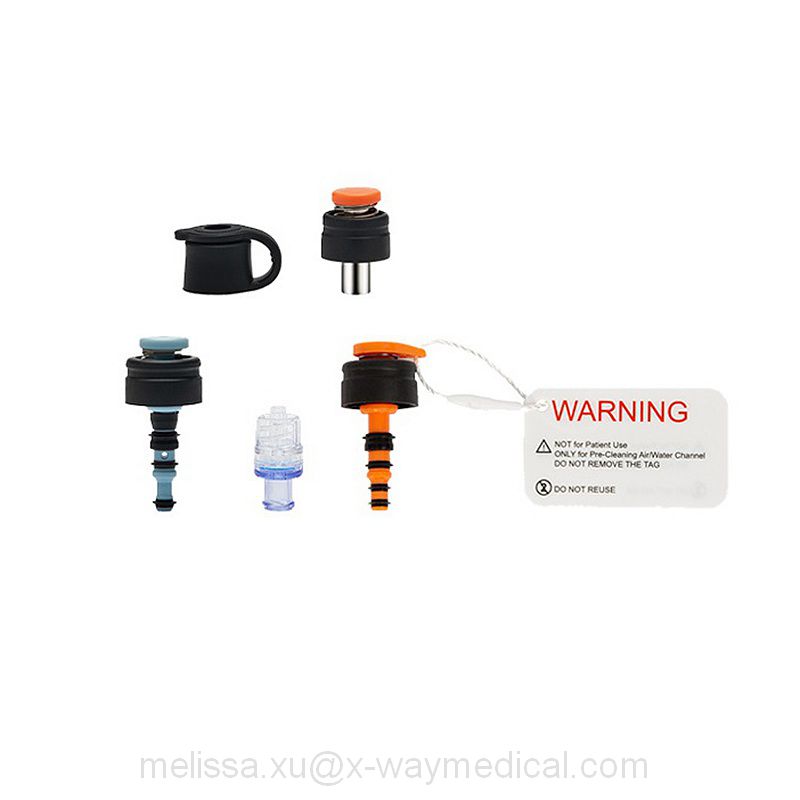 Built-in Back Flow Prevention Endoscopic Lens Tissue Cleaning Junction Connection Device, Endoscope Fujifilm 700 Series Water Jet Connector and Biopsy Valve
