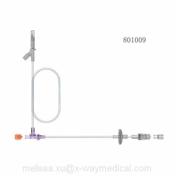 High pressure CT MRI contrast media imaging injection tubing systems, Angiographic injector saline precision inject tube with drip chamber or spike filter