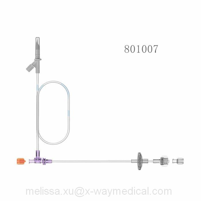 High pressure CT MRI contrast media imaging injection tubing systems, Angiographic injector saline precision inject tube with drip chamber or spike filter