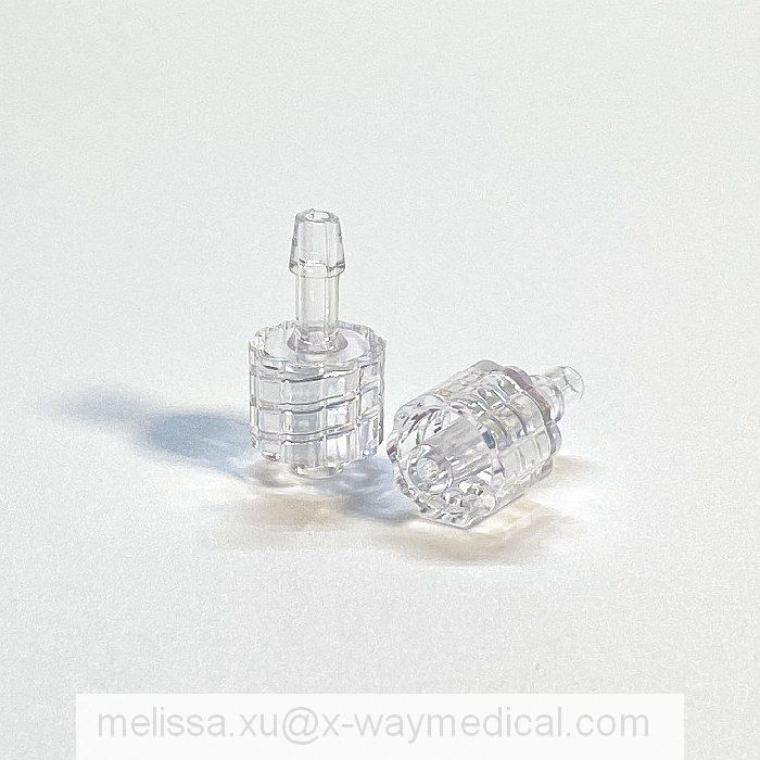 Medical 1.6mm 2.4mm 3.2mm 4.0mm 4.4mm 4.7mm 6.4mm male luer lock barbed connector, stepped barb luer adapter