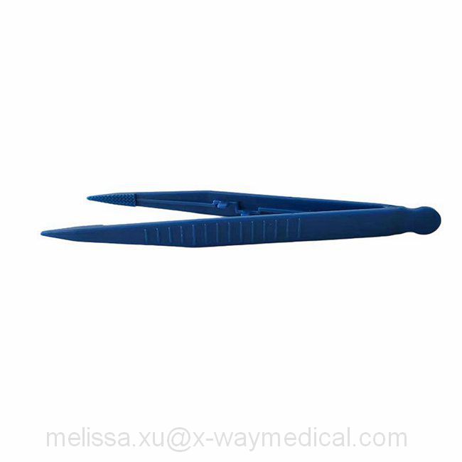 Disposable Operating Instruments Pincette, Single Use Medical Surgery Tweezer Surgical Forceps Nipper Plastic Pincers Clamp Clip