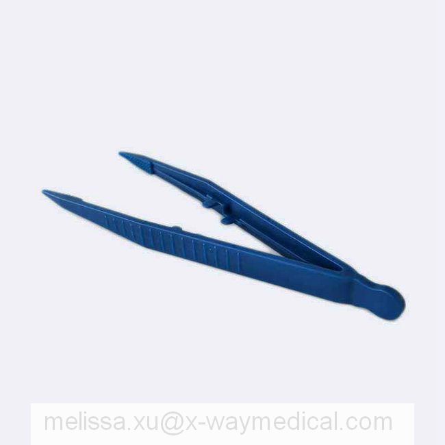 Disposable Operating Instruments Pincette, Single Use Medical Surgery Tweezer Surgical Forceps Nipper Plastic Pincers Clamp Clip