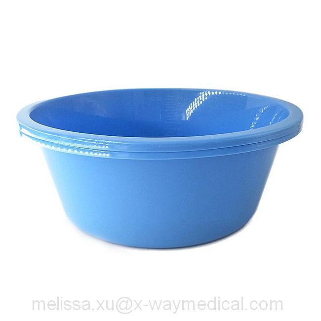 Medical 6000ml Round Measuring Basin for Patient, 2500ml 2.5L 6L 8L Hospital High Quality Nursing Care Bowl Daily Washbasin with Scale Tub