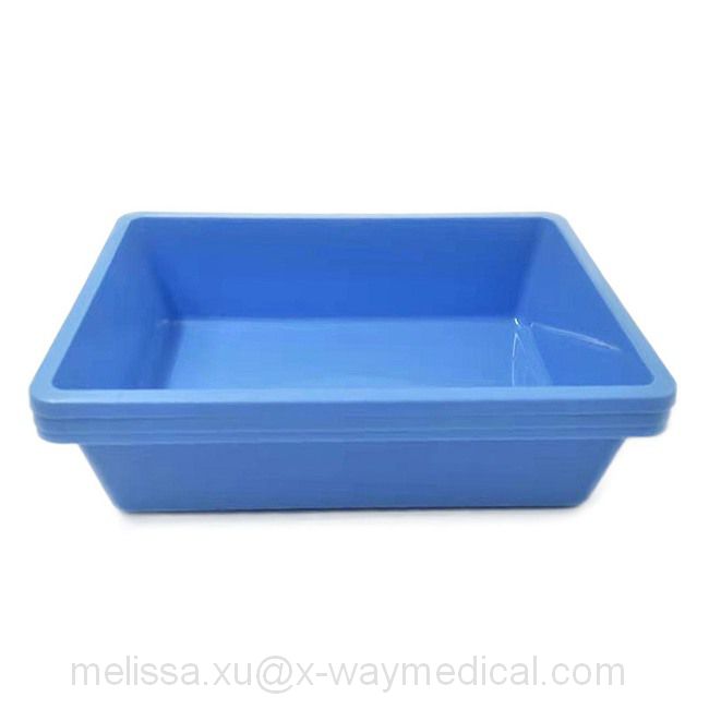 500ml 1000ml 4000ml 6000ml Medical Disposable Plastic Tray Small Dish, PP Blue Plate High Quality Salver China Supplier