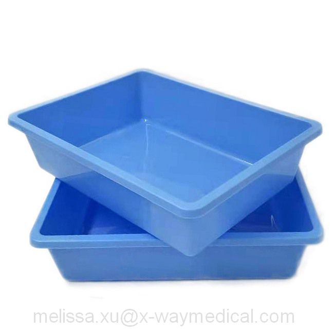 500ml 1000ml 4000ml 6000ml Medical Disposable Plastic Tray Small Dish, PP Blue Plate High Quality Salver China Supplier