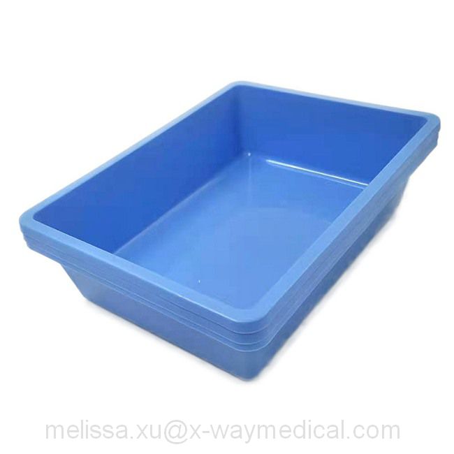 500ml 1000ml 4000ml 6000ml Medical Disposable Plastic Tray Small Dish, PP Blue Plate High Quality Salver China Supplier