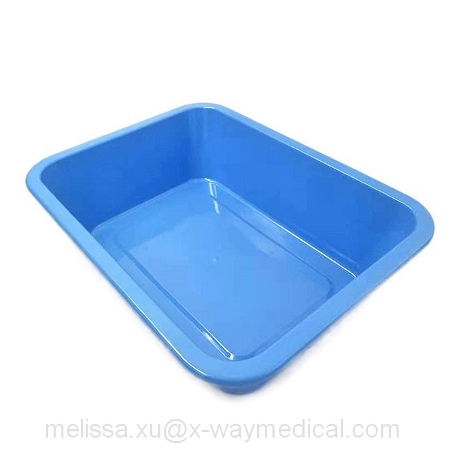 500ml 1000ml 4000ml 6000ml Medical Disposable Plastic Tray Small Dish, PP Blue Plate High Quality Salver China Supplier