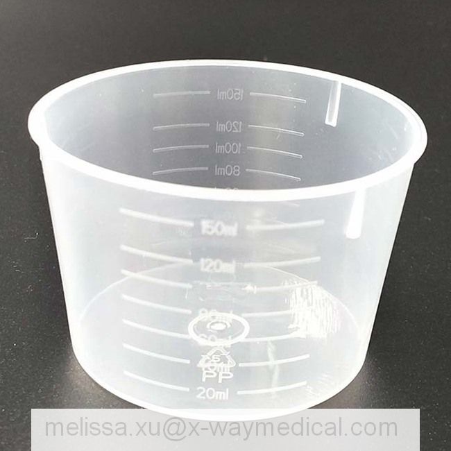 60ml 100ml 120ml 150ml Hospital and Clinic Medical Volumetric Measuring Cup Cylinder, 60 100 120 150 Cc Laboratory Graduated Medicine Glass Cups Test Mixer