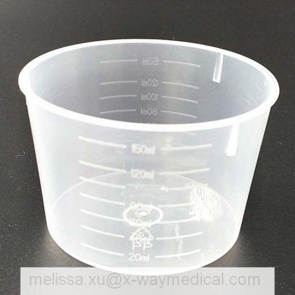 60ml 100ml 120ml 150ml Hospital and Clinic Medical Volumetric Measuring Cup Cylinder, 60 100 120 150 Cc Laboratory Graduated Medicine Glass Cups Test Mixer