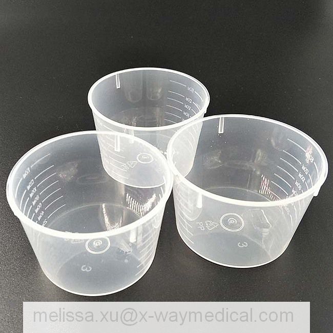 60ml 100ml 120ml 150ml Hospital and Clinic Medical Volumetric Measuring Cup Cylinder, 60 100 120 150 Cc Laboratory Graduated Medicine Glass Cups Test Mixer