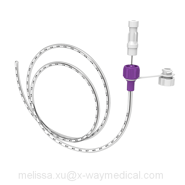60 days indwelling Durable Radiopaque Enfit Nasogastric Feeding Tube, DEHP Latex free enteral irrigation and Nutritional tubing catheter