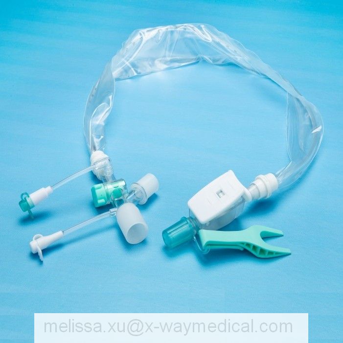 72hours 10Fr 12Fr 14Fr tracheal Disposable Closed Suction Catheter tube, Oral Nasal intubation tracheotomy closing suction tubing system