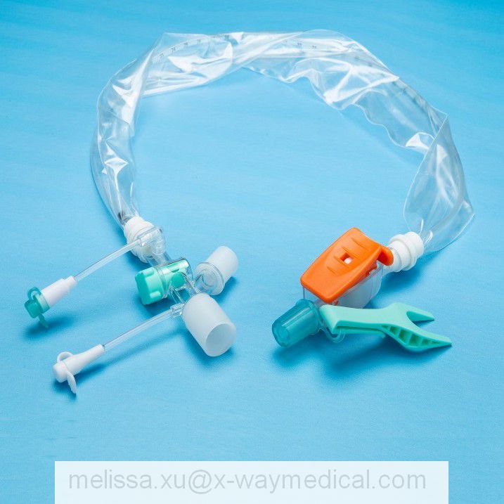 72hours 10Fr 12Fr 14Fr tracheal Disposable Closed Suction Catheter tube, Oral Nasal intubation tracheotomy closing suction tubing system