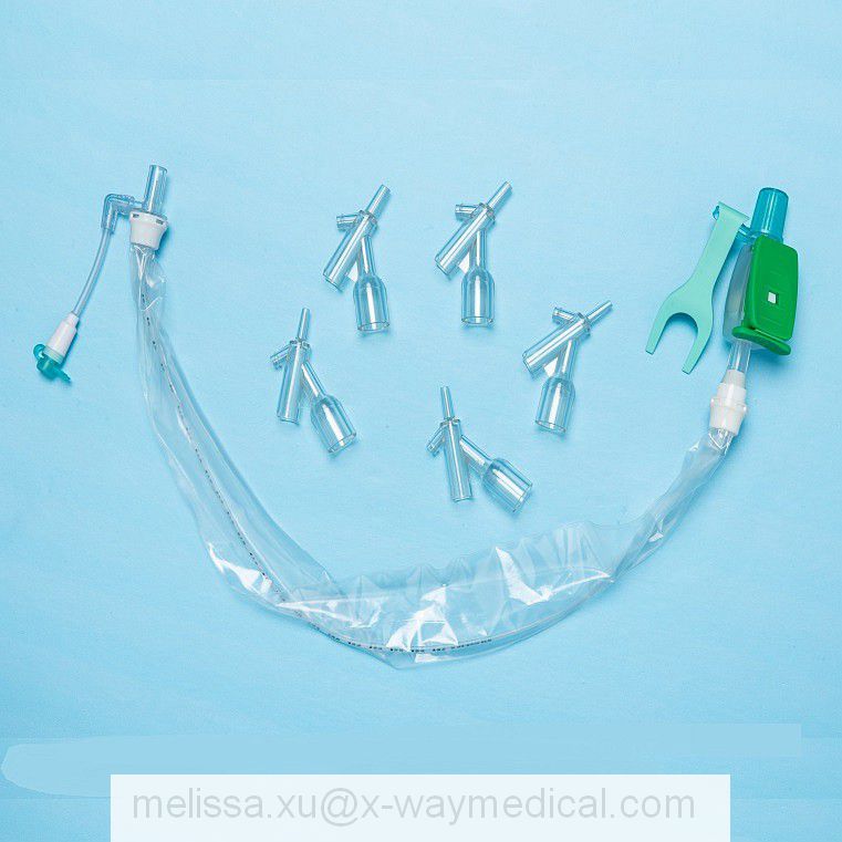 72hours 10Fr 12Fr 14Fr tracheal Disposable Closed Suction Catheter tube, Oral Nasal intubation tracheotomy closing suction tubing system