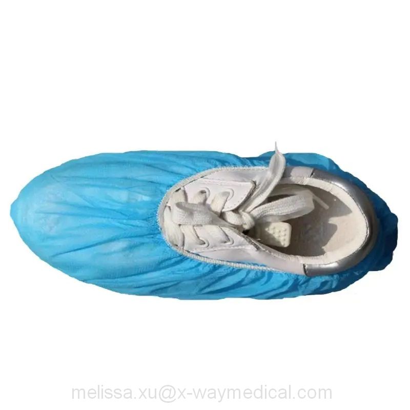 Breathable Non woven Waterproof Shoe Covers with elastic rubber bands, EO Fabric non-slip dustproof wear-resistant show-cover