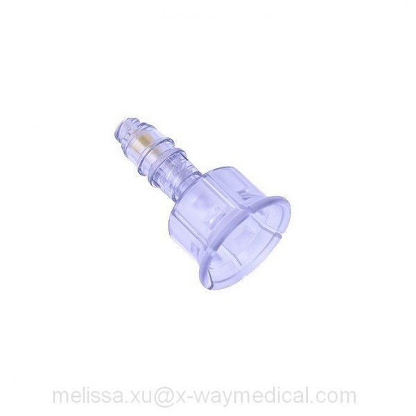 Medical needle-free penicillin ampoules vials adapters with female luer lock for liquids mixing conjunction or drug reconstitution 20C006
