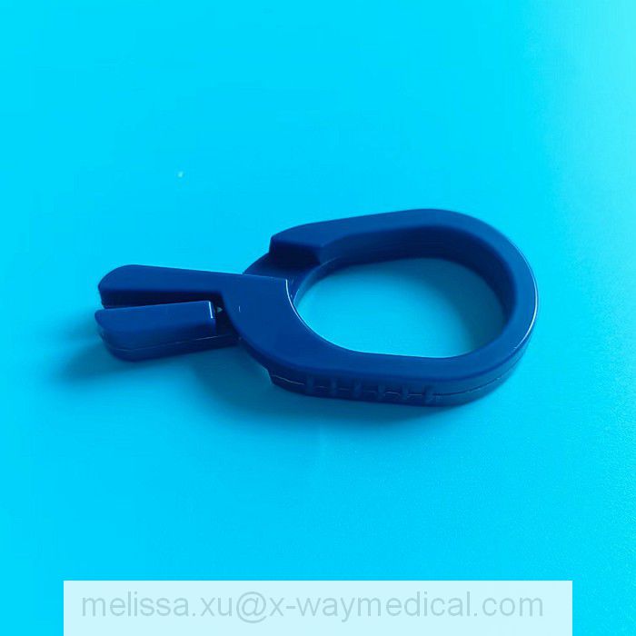 Medical disposable Urine bag high quality Sheet clip dark blue 34001, sheet clamps clips