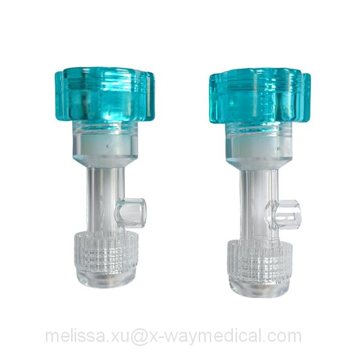 Large bore 0Fr - 17Fr Tuohy Borst Adapter 0.091 inch - 0.224 inch 2.3mm - 5.7mm, 7 fr - 17 Fr threaded flare connector with sideport