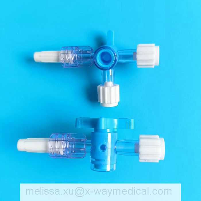 Medical 2.5mm 3.0mm large-bore high pressure high-flow two way 2-way stopcock, 4.0mm high flow Large holes big hole 3-way three way stopcocks
